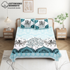 Chitrakala Camel Print King Size Bedsheet – Pure Cotton, SKY BLUE, with 2 Pillow Covers