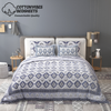 Sydney Purple Blossom Pure Cotton King Size Bedsheet (90x108) with 2 Pillow Covers