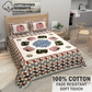 Royal Elephant Heritage Pure Cotton Super King Size Bedsheet (108x108) with 2 Pillow Covers