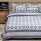 Sydney Purple Blossom Pure Cotton King Size Bedsheet (90x108) with 2 Pillow Covers