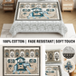 Chitrakala Hathi Maharaja – Grey King Size Bedsheet with Pillow Covers