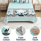Chitrakala Ras Rang – Rama Green King Size Bedsheet with Pillow Covers