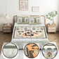 Chitrakala Hathi Maharaja – Pista Green King Size Bedsheet with Pillow Covers