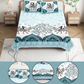 Chitrakala Camel Print King Size Bedsheet – Pure Cotton, SKY BLUE, with 2 Pillow Covers