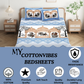 Chitrakala Palki Darbar – Blue King Size Bedsheet with Pillow Covers
