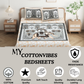 Chitrakala Hathi Maharaja – Pista Green King Size Bedsheet with Pillow Covers