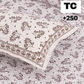 Sydney Purple Blossom Pure Cotton King Size Bedsheet (90x108) with 2 Pillow Covers