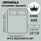 Chitrakala Ras Rang – Rama Green King Size Bedsheet with Pillow Covers