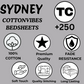 Sydney Purple Blossom Pure Cotton King Size Bedsheet (90x108) with 2 Pillow Covers