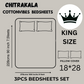 Chitrakala Hathi Maharaja – Pista Green King Size Bedsheet with Pillow Covers
