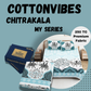 Chitrakala Camel Print King Size Bedsheet – Pure Cotton, SKY BLUE, with 2 Pillow Covers