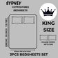 Sydney Purple Blossom Pure Cotton King Size Bedsheet (90x108) with 2 Pillow Covers