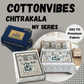 Chitrakala Hathi Maharaja – Grey King Size Bedsheet with Pillow Covers