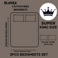 Royal Mosaic Star Pure Cotton Super King Size Bedsheet (108x108) with 2 Pillow Covers