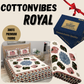 Royal Elephant Heritage Pure Cotton Super King Size Bedsheet (108x108) with 2 Pillow Covers